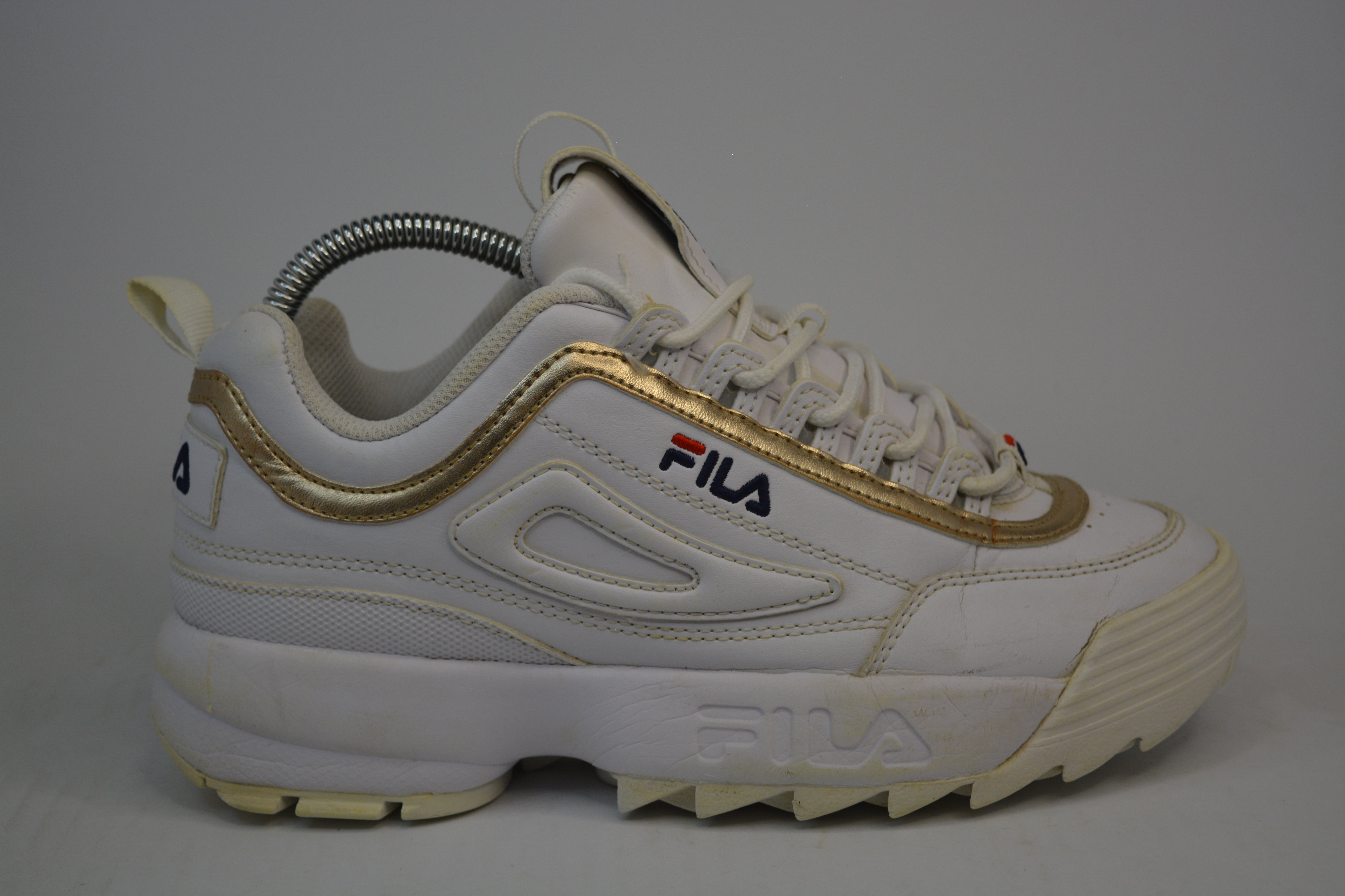 FILA Womens Disruptor II Metallic Sneakers Lifestyle