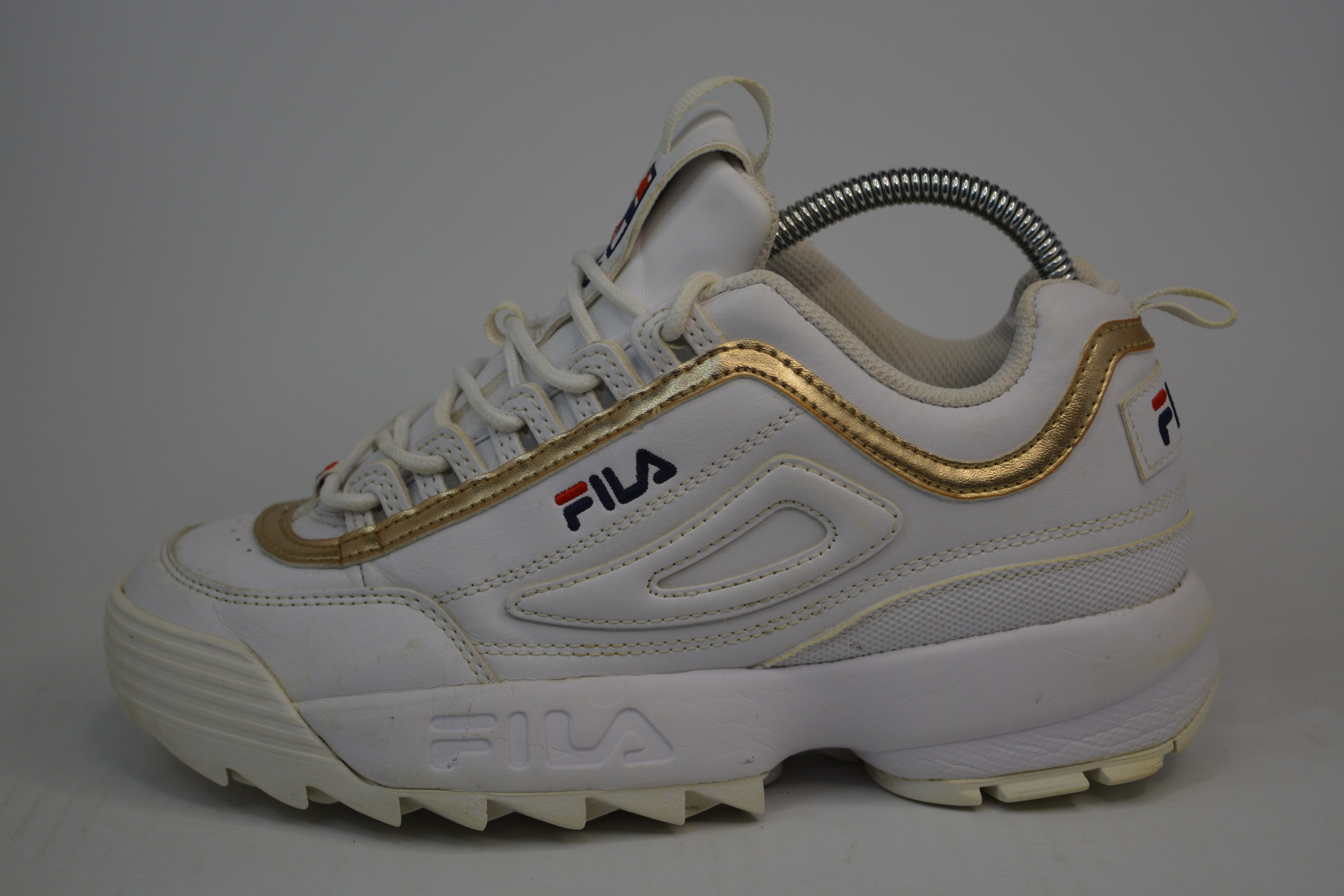 FILA Womens Disruptor II Metallic Sneakers Lifestyle