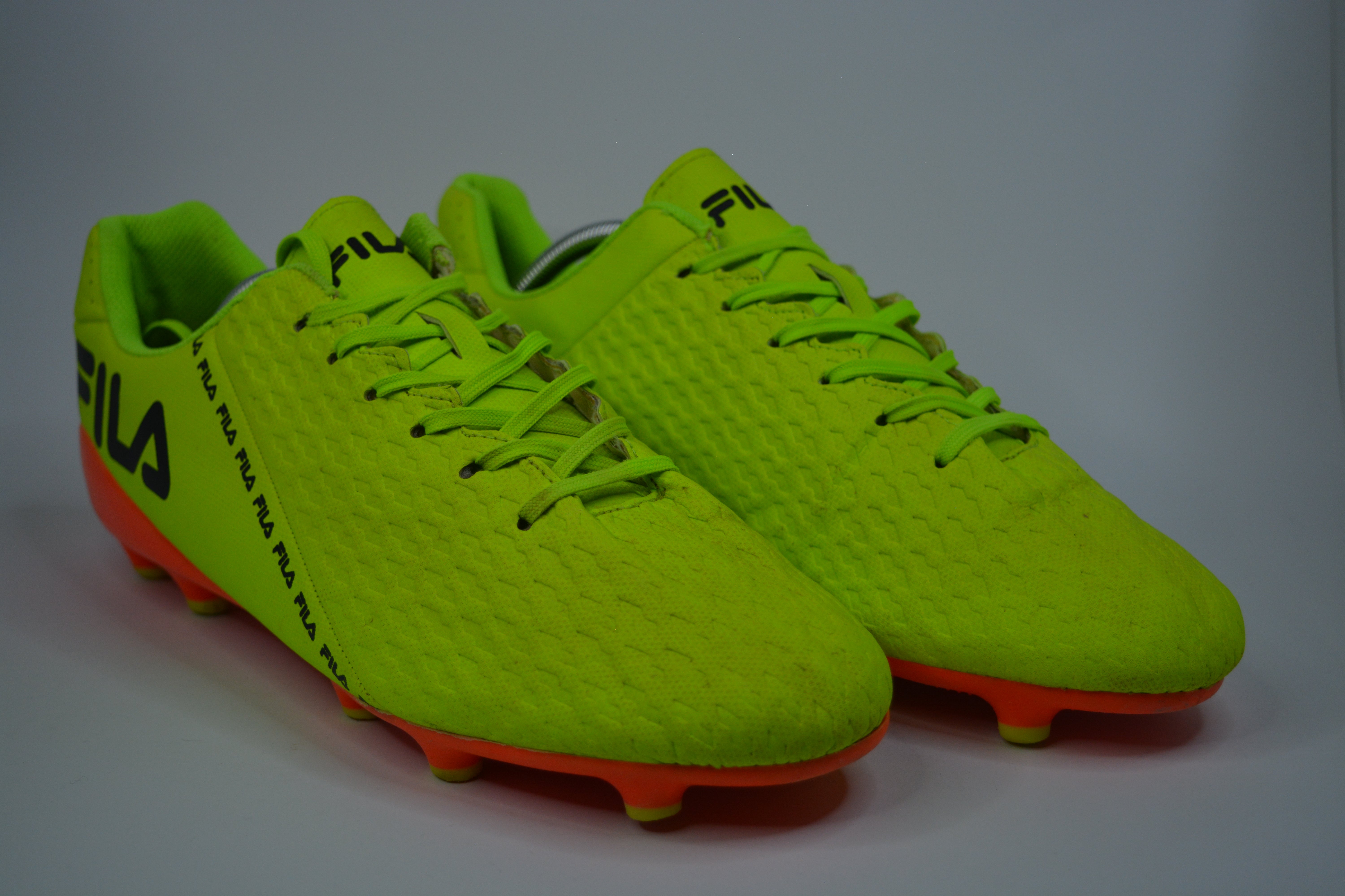 Fila New Yellow/Orange Teens Lace-up Football Boots